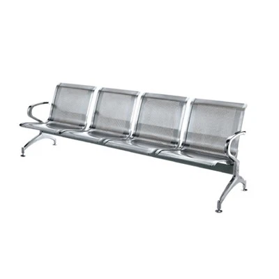Asiento en el aeropuerto de metal